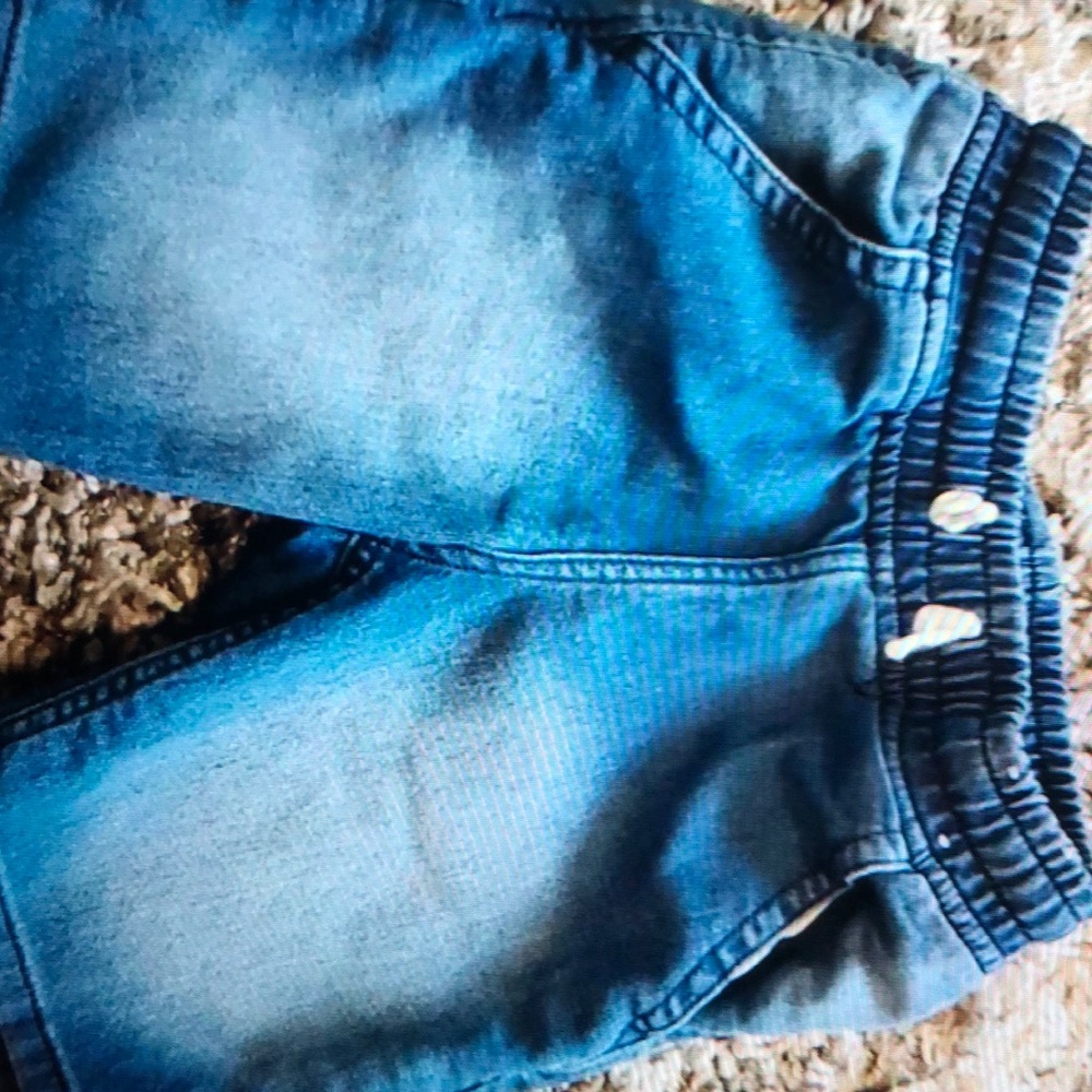 Denim size 6 drawstring jean shorts